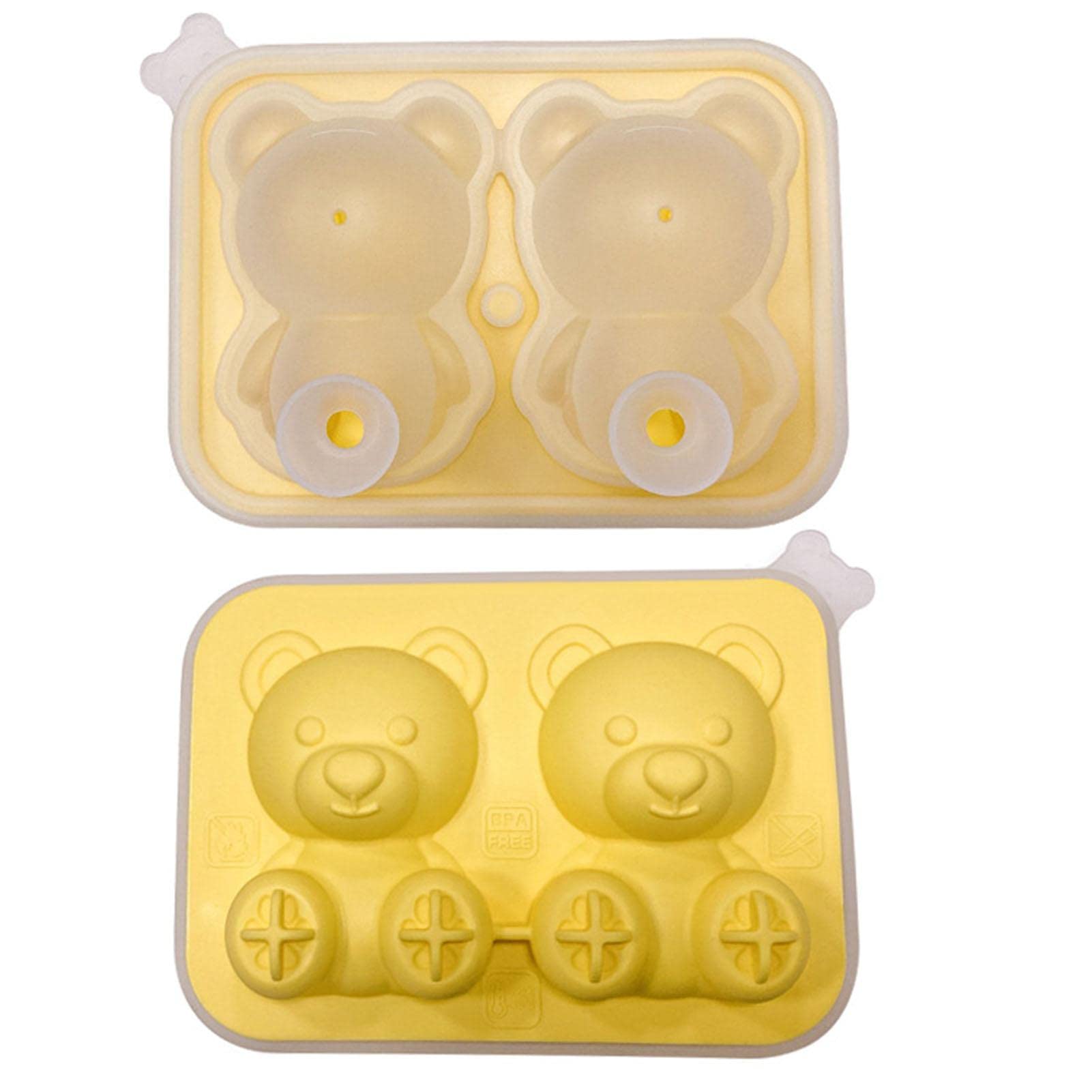 Amazon.co.jp: くま アイス型 製氷皿 シリコンモールド製氷皿 製氷器 1